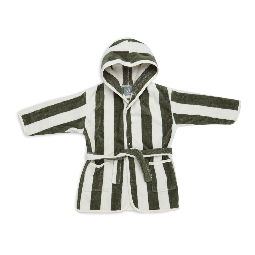 Kopalni plašč Stripe Terry Leaf Green