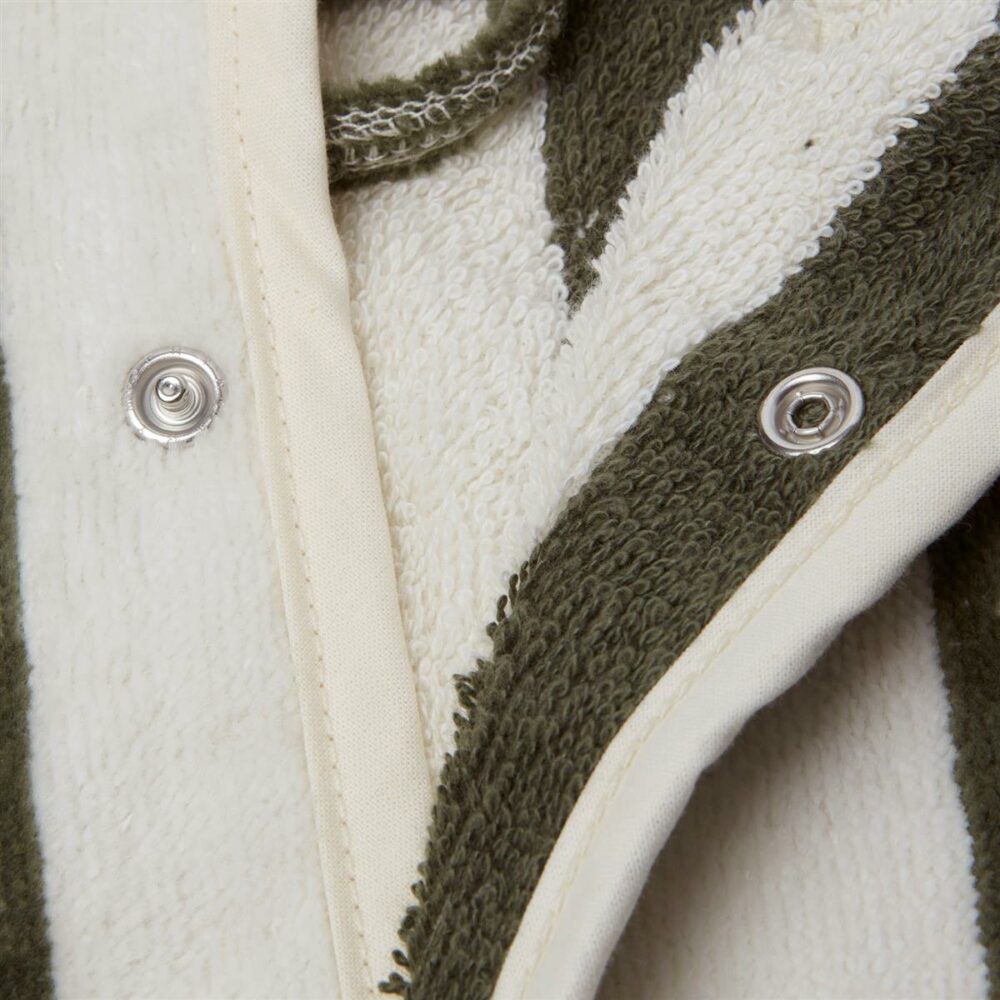 Kopalni plašč Stripe Terry Leaf Green - Image 4