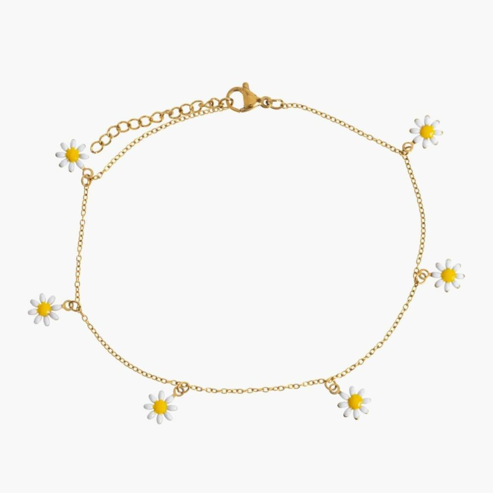 Zapestnica za gleženj Astrid - Daisy Flowers