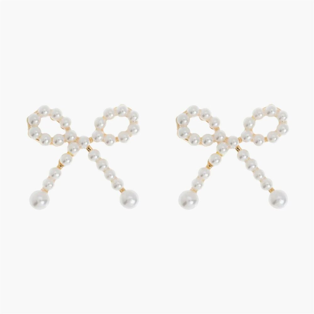 Uhani Cute Pearl Bow - Image 3