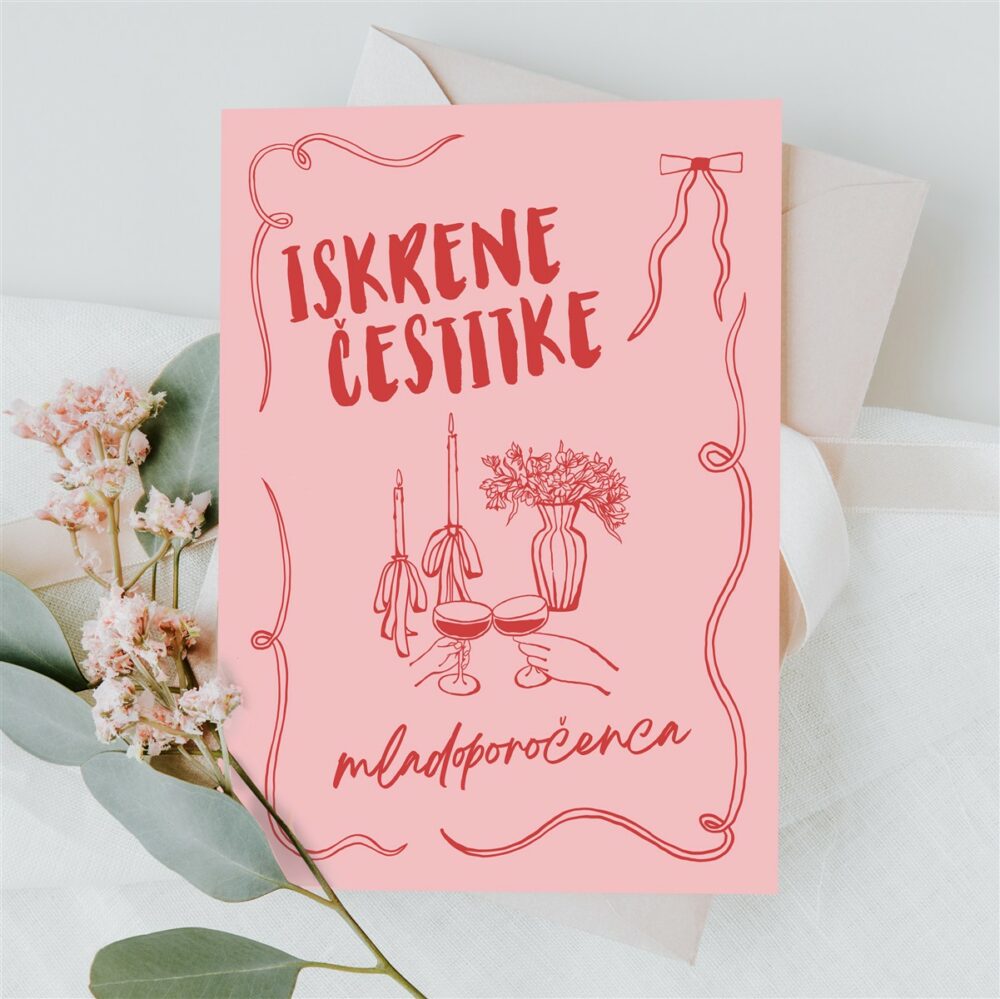 voščilnica za poroko, čestitke za mladoporočenca, poroka, mladoporočenca